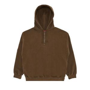 Худи Supreme Wrapped Half Zip Hooded Sweatshirt 'Dusty Brown'