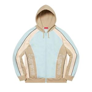 Толстовки Supreme Track Paneled Zip Up Hooded Sweatshirt 'Light Pine'