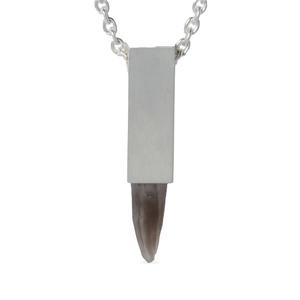 Серебряное колье Talisman Cuboid с кварцем