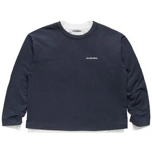 Свитшоты Acne Studios Logo Sweatshirt 'Navy/White'