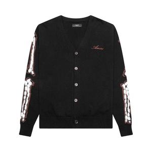 Кардиганы Amiri Leopard Bones Cardigan 'Black'
