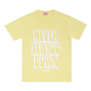 Футболки с коротким рукавом Flight Club Never Let You Down Tee 'Baby Yellow/White'
