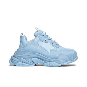 Кроссовки Balenciaga Wmns Triple S Sneaker «Все лого — светло-голубой»