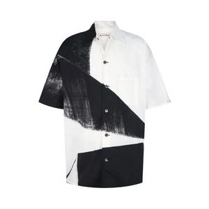 Рубашки Alexander McQueen Brushstroke Print Hawaiian Shirt 'Black/White'
