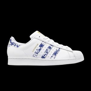 Кроссовки Adidas Superstar 'White Blue Splatter'