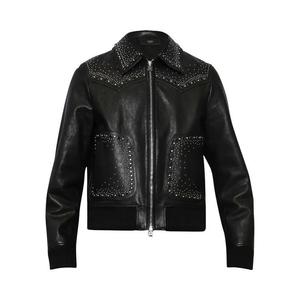 Верхняя одежда Amiri Crystal Leather Western Jacket 'Черный'