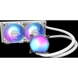 TCOMAS LE100 240mm CPU водяное охлаждение - White белый