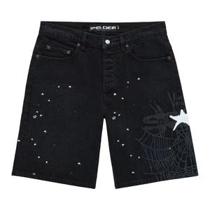 Шорты Sp5der Heavy Web Denim Short 'Black'