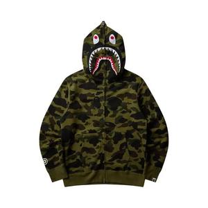 Толстовки с молнией BAPE 1st Camo Shark Full Zip Hoodie 'Зеленый'