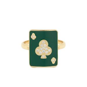 Кольцо Lucky Harmonie из желтого золота с бриллиантами