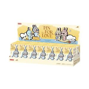 Мягкие игрушки Pop Mart Labubu THE MONSTERS Pin for Love Series A-M Виниловый плюшевый брелок Запечатанный полный набор (14 коробок вслепую) 'Mystery'