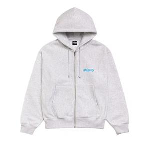 Молнии Stussy Built Tough Zip Hoodie 'Ash Heather'