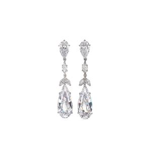 Серьги Calla Lily из белого золота с бриллиантами