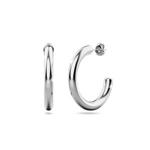 Серьги-кольца Erica White Gold Hoop 30 мм