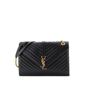 Большая сумка на плечо Classic Monogram Envelope Satchel Matelasse Chevron Leather