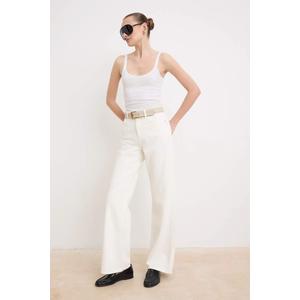 Экрю джинсы из мягкого Tencel™, высокая талия, широкие, Twoss26Je00137