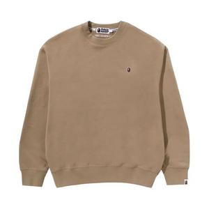 Круглые воротники BAPE Ape Head One Point Crewneck 'Beige'