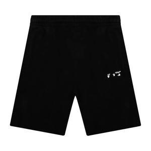 Off-White логотип спортивные шорты 'Black/White'