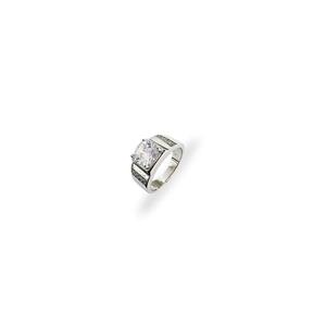 MJ Jewellery 925 стерлинговое серебро кольцо SC528 с покрытием из белого золота