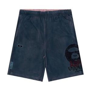 AAPE Moonface Overdye Sweatshorts 'Розовый/Темно-синий'