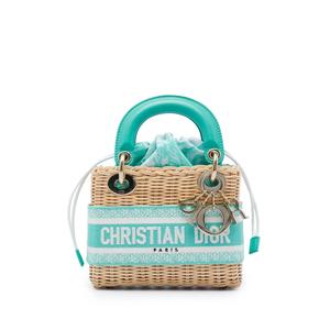 Сумка-сэтчел Mini Wicker Toile de Jouy Lady Dior (2024 год)