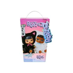 Плюшевые игрушки Bratz Bratziez Iconz Seriez Plush Keychain Single Blind Box (Kool Kat Jade & Bunny Boo Sasha Artwork)