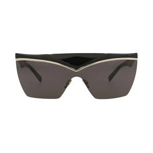 Saint Laurent солнцезащитные очки Shield-Frame Injection 'Black'
