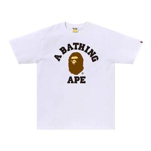 Футболка BAPE College Tee 'White'