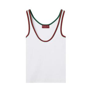 Топы Gucci Web Tank Top 'White'