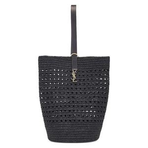 Сумки-ведра Saint Laurent Large Cécile Bucket Bag 'Noir'