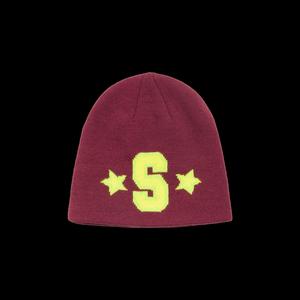 Шапки-бини Stussy Varsity S Skullcap 'Maroon'