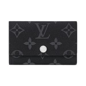 Аксессуары Louis Vuitton Держатель на 6 ключей 'Черный Monogram Eclipse Canvas'