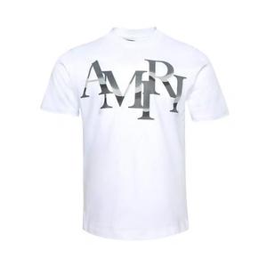 Футболки с коротким рукавом Amiri Staggered Chrome Tee «Белый»