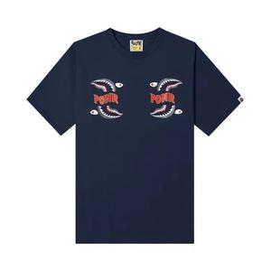 Футболки BAPE Shark PONR Relaxed Fit Tee 'Navy'