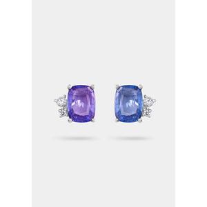 Серьги-гвоздики Glow Sapphire с сапфиром 006