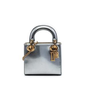 Сумка-сэтчел Mini Metallic Patent Lady Dior (2018 год)