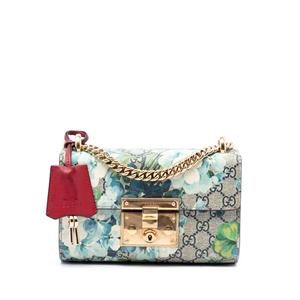 Маленькая сумка через плечо GG Supreme Blooms Padlock (2016-2026 годы)