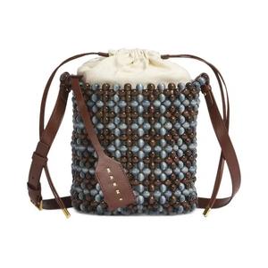 Ведерки Marni Beads Bucket Bag «Denim/Brunette»