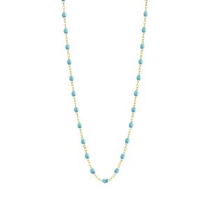 Колье Classic Gigi из желтого золота с бирюзой
