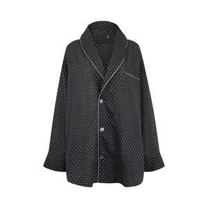 Рубашки и топы R13 Shawl Lapel Shirt 'Black And White Polka Dot'