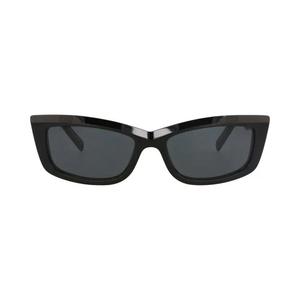 Saint Laurent кошачий глаз оправа из переработанного ацетата солнцезащитные очки 'Black'