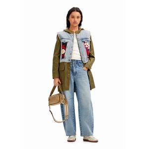 Desigual Woman 2-в-1 вышитая гибридная парка.