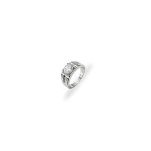 MJ Jewellery 925 стерлинговое серебро кольцо SC527 с покрытием из белого золота