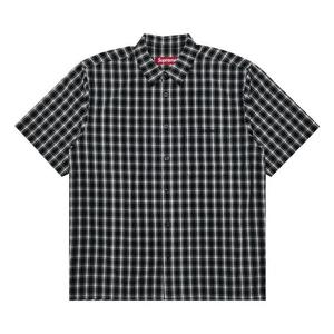 Рубашки на пуговицах Supreme Mini Plaid Short-Sleeve Shirt 'Черный'