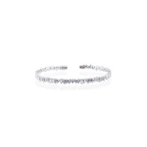 Браслет-бангл Fireworks Classic baguette из белого золота 18K с бриллиантами