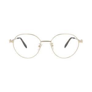 Оправы Alexander McQueen Round-Frame Metal Optical Frames 'Gold Transparent'