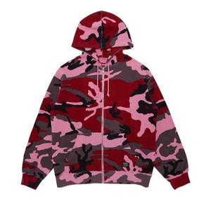 Толстовки на молнии Supreme Hooded Zip Up Thermal 'Pink Camo'