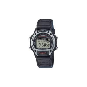 W-220HF-8AV Мужские цифровые спортивные часы с серым кожаным ремешком