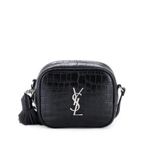Маленькая сумка через плечо Classic Monogram Blogger с тиснением под кожу крокодила
