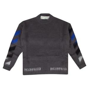 Футболки с длинным рукавом Off-White Diag Brushed Knitwear «Серый»